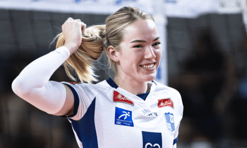 Jenna Gray, levantadora do Minas (foto: Hedgard Moraes/Minas Tênis Clube)