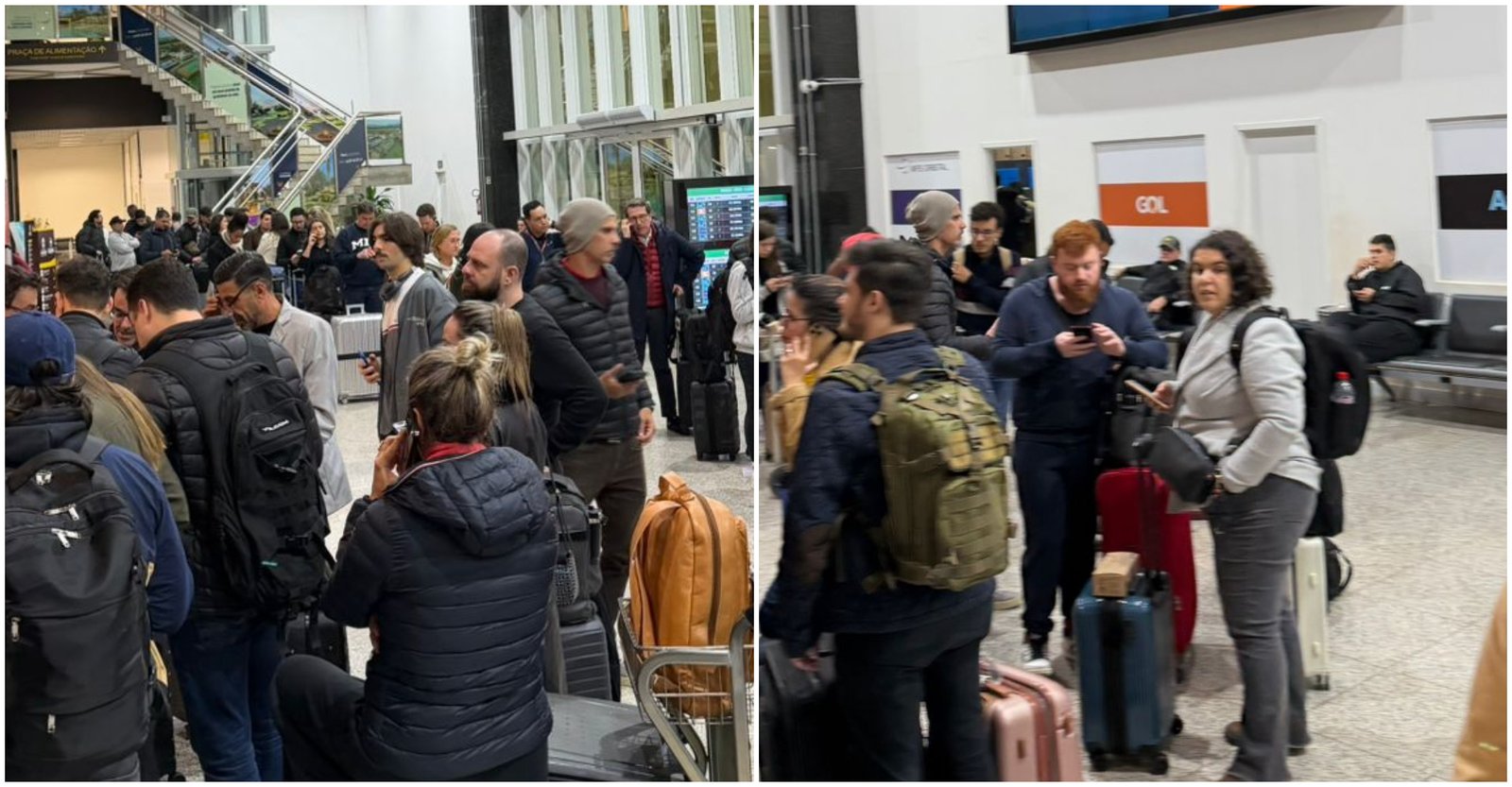 cancelamento de voo da Latam deixa passageiros sem atendimento