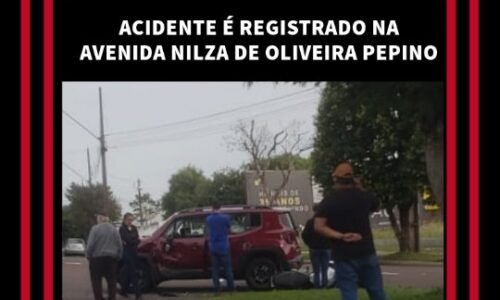 *ACIDENTE É REGISTRADO NA AVENIDA NILZA DE OLIVEIRA PEPINO*Veja a matéria com...