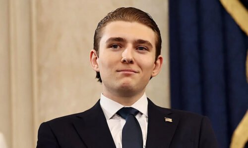 Barron Trump turns heads with hair transformation in first public appearance in months
