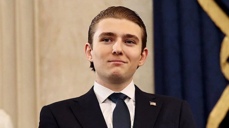 Barron Trump turns heads with hair transformation in first public appearance in months