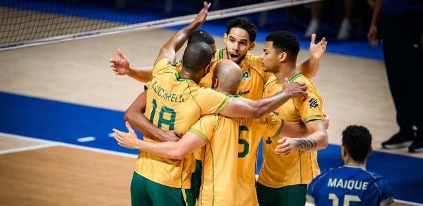 Brasil voltou a vencer na Liga das Nações masculina após três partidas