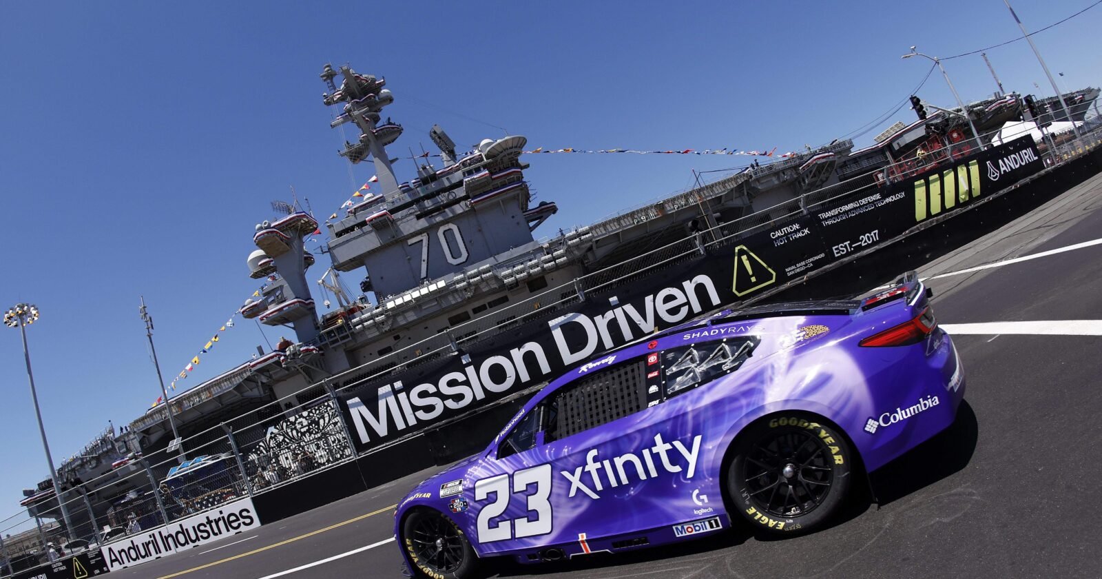Bubba Wallace Loses Wheel During Strong Run in San Diego