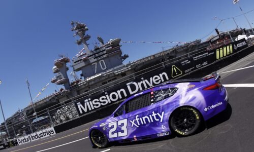 Bubba Wallace Loses Wheel During Strong Run in San Diego