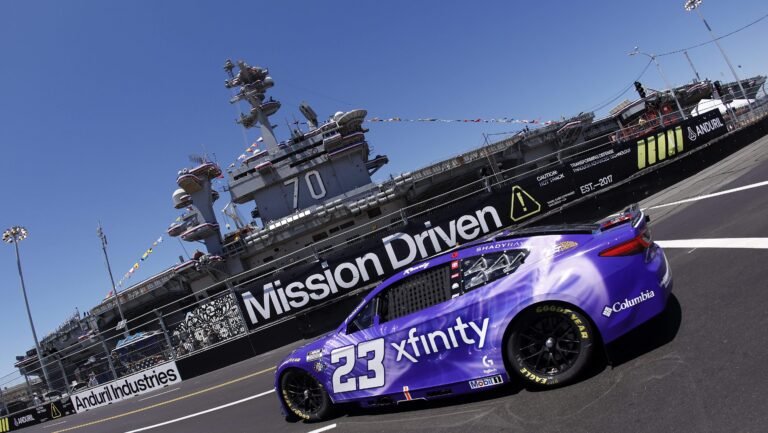 Bubba Wallace Loses Wheel During Strong Run in San Diego