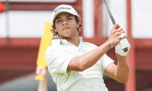 Charlie Woods Takes Up Caddie Duty for Rival Golfer After Failing the U.S. Open Qualifier Himself