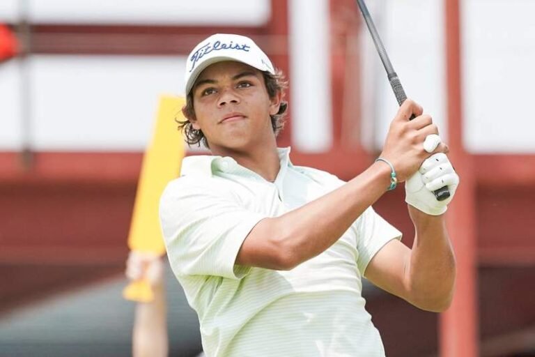 Charlie Woods Takes Up Caddie Duty for Rival Golfer After Failing the U.S. Open Qualifier Himself