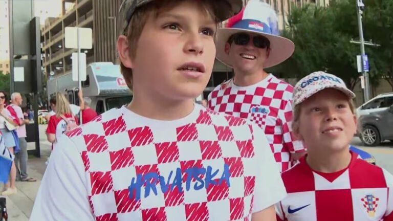 Dallas se pinta de Croacia antes del gran duelo frente a Inglaterra | Video | Univision Dallas Ft. Worth KUVN