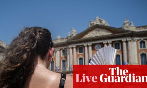 Europe heatwave live: UK temperatures forecast to reach 38C; French PM to hold crisis meeting after heat deaths | Europe weather