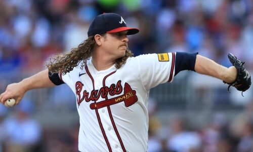 Grant Holmes takes the mound for the Braves at the White Sox