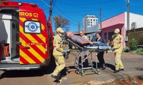 Homem sofre queda de escada durante manutenção de câmeras no Bairro Santo Onofre
