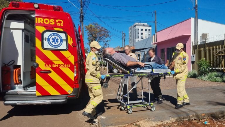 Homem sofre queda de escada durante manutenção de câmeras no Bairro Santo Onofre