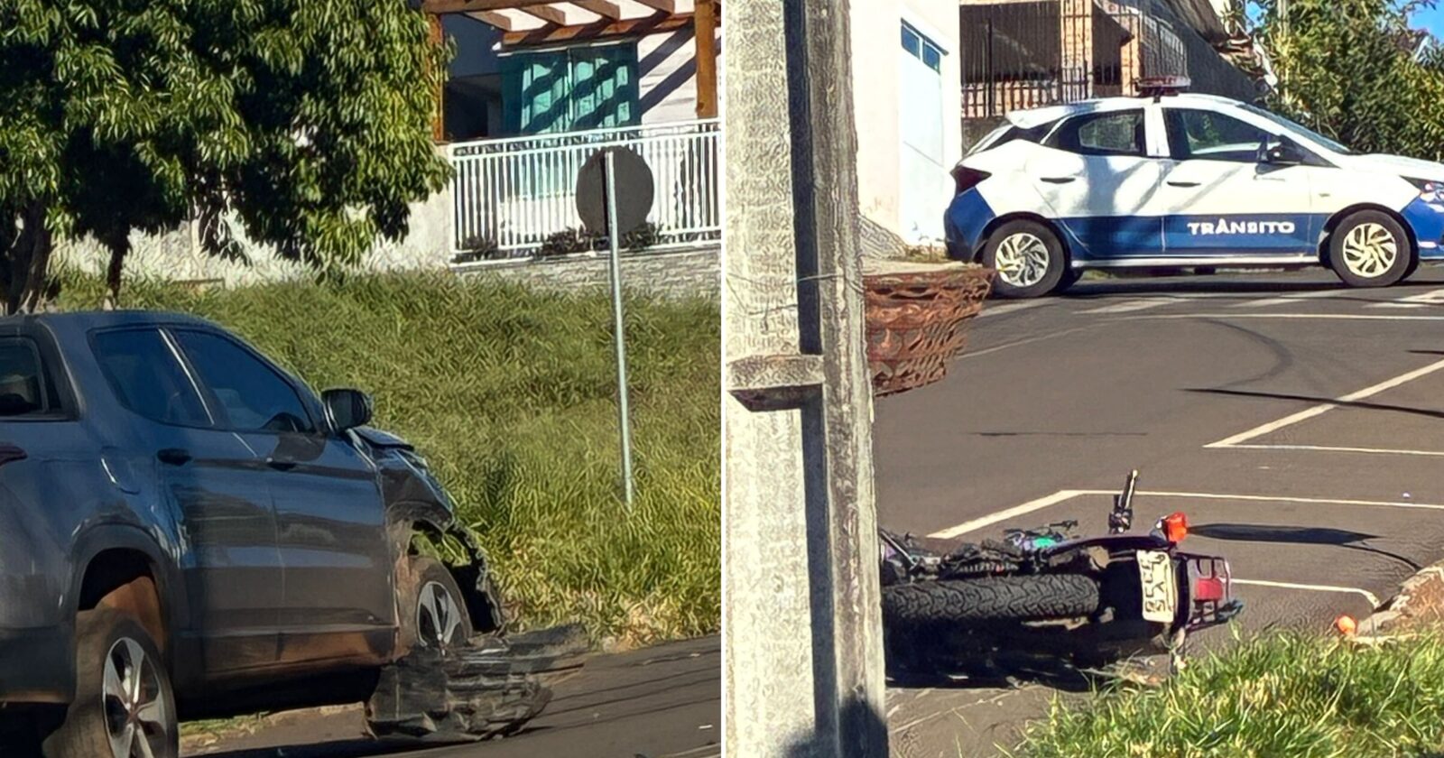 Idoso morre em colisão entre moto e Fiat Toro em Pato Branco