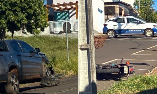 Idoso morre em colisão entre moto e Fiat Toro em Pato Branco