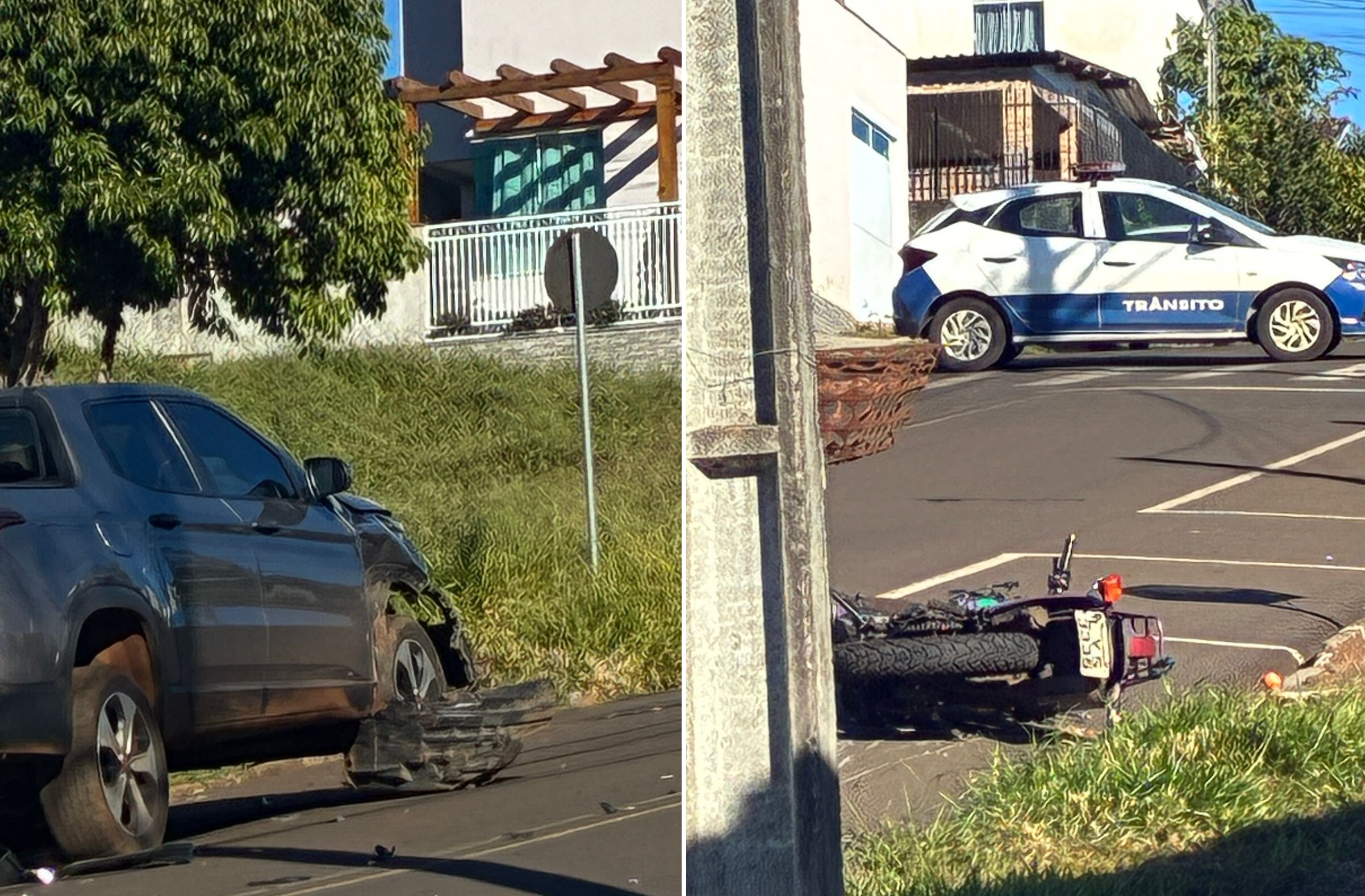 Idoso morre em colisão entre moto e Fiat Toro em Pato Branco