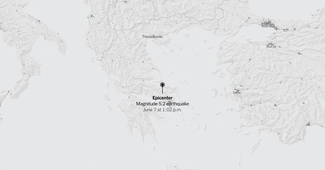 Map: 5.2-Magnitude Earthquake Shakes Greece