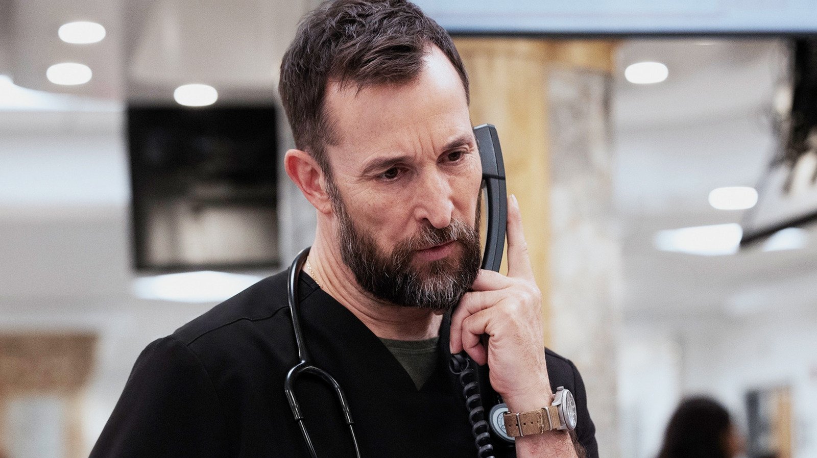 Noah Wyle Was Glad He Remained Off Set While His Wife Shot Her Scenes