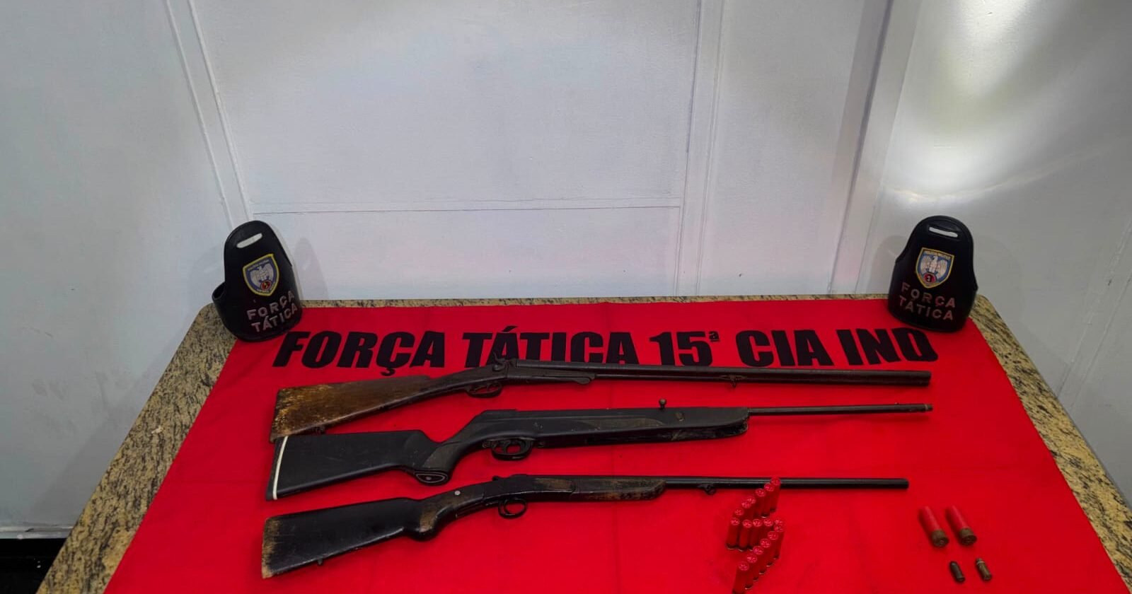 Polícia Militar apreende armas e munições em Mimoso do Sul
