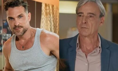 Professor Patrick (Igor Rickli) e Ulisses (Alexandre Borges) em
