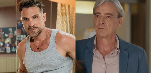 Professor Patrick (Igor Rickli) e Ulisses (Alexandre Borges) em 