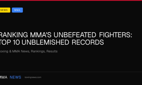 Ranking MMA's unbefeated fighters: Top 10 unblemished records