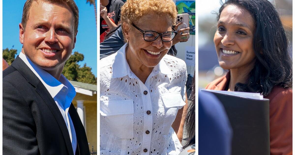 Spencer Pratt third as Nithya Raman surges ahead in L.A. mayor race