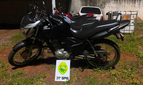 Adolescente é flagrado conduzindo moto irregular e sem habilitação em Cafelândia