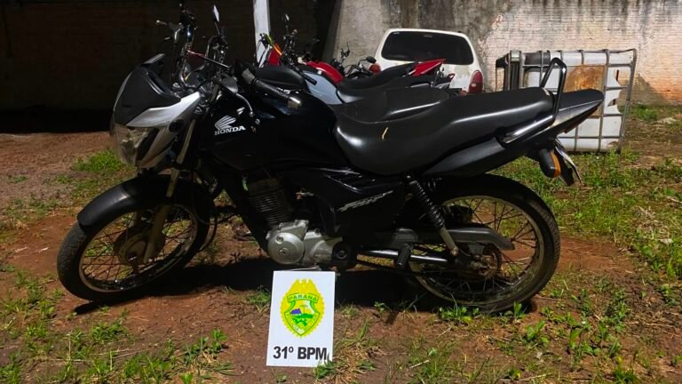 Adolescente é flagrado conduzindo moto irregular e sem habilitação em Cafelândia