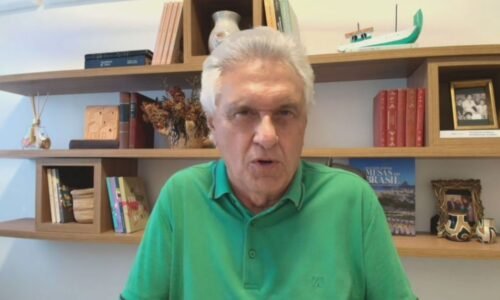 Caiado vê Flávio acuado por denúncias e diz que é único capaz de vencer PT