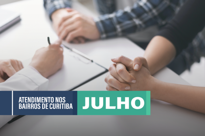 Confira as datas dos atendimentos de julho em Curitiba