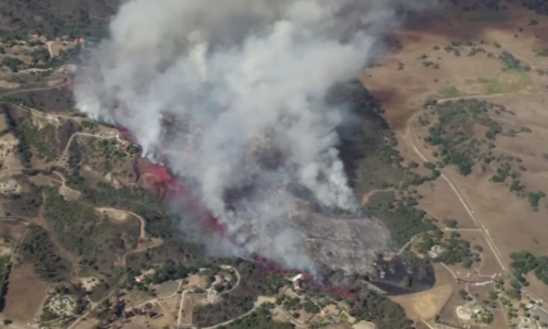 Evacuations ordered as Riverside County crews battle 125-acre Volcano Fire near Murrieta