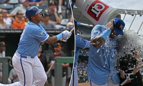 Fan who jumped into fountain to snag Salvador Perez’s record homer was arrested