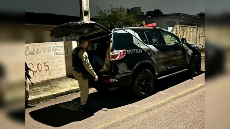 Foragido da Justiça é capturado durante patrulhamento da ROTAM no Bairro Guarujá, em Cascavel