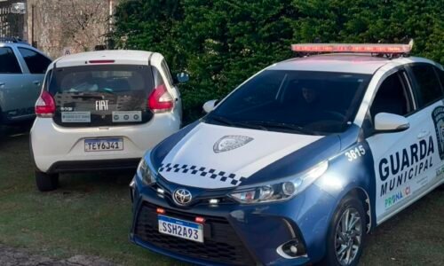 Guarda Municipal recupera Fiat Mobi furtado horas após o crime em Cascavel