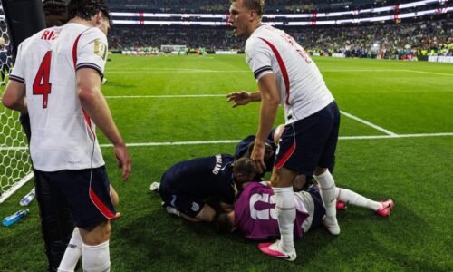 Jordan Henderson taken to hospital after injury in England’s post-game Mexico celebrations