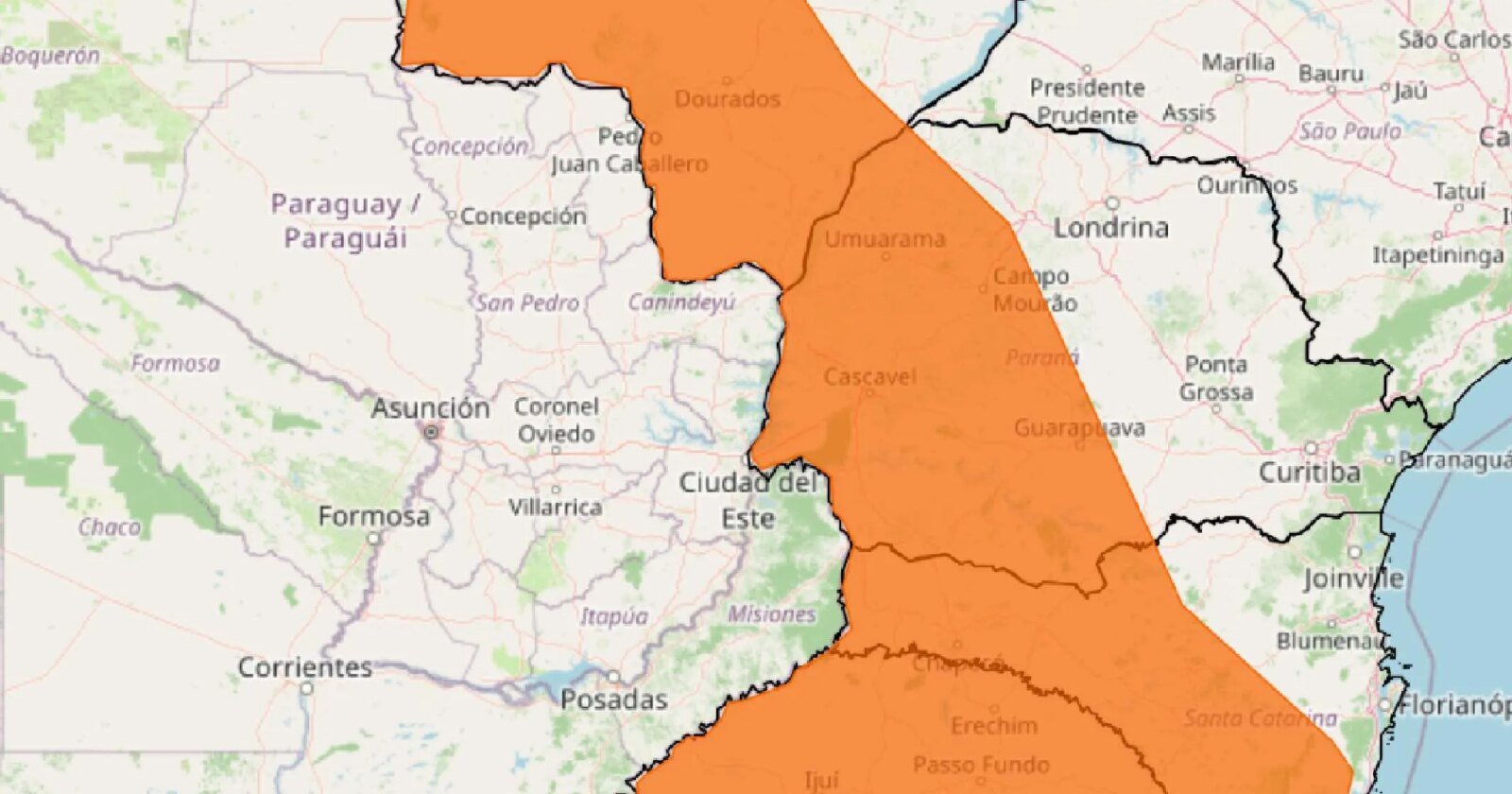 Mais de 200 cidades do Paraná entram em alerta para vendavais