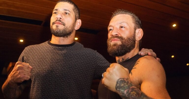 McGregor encontra Poatan e comenta polêmica no UFC: "Foi na nuca, eu vi"