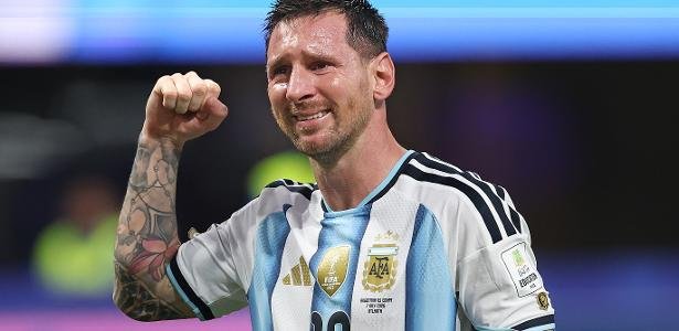 Lionel Messi se emociona após vitória da Argentina contra o Egito, na Copa do Mundo