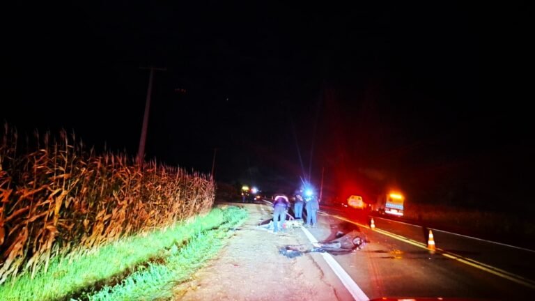 Motociclista morre em grave colisão frontal na PR-495, em Medianeira