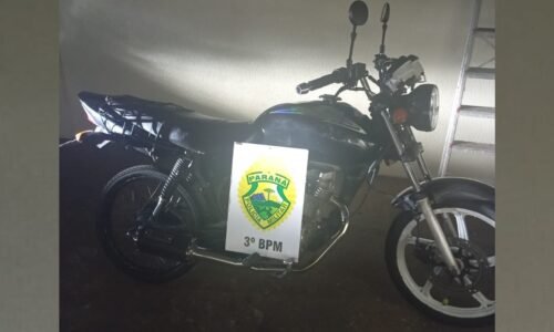 Motociclista sem CNH tem veículo apreendido em Itapejara do Oeste