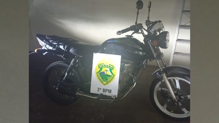 Motociclista sem CNH tem veículo apreendido em Itapejara do Oeste