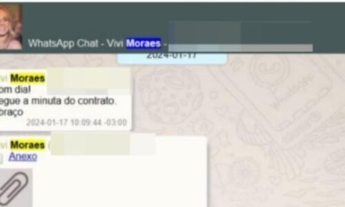 Mulher de Moraes enviou contrato de R$ 129 milhões diretamente a Vorcaro, mostram diálogos