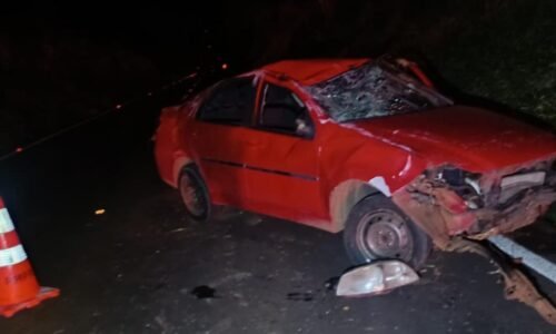 Mulher morre após grave acidente na PR-484, em Boa Vista da Aparecida