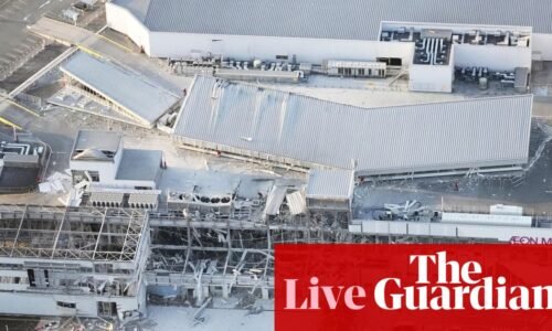 Multiple people trapped inside shopping centre in Japan after earthquake – live updates | Japan