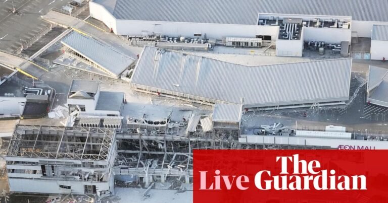 Multiple people trapped inside shopping centre in Japan after earthquake – live updates | Japan