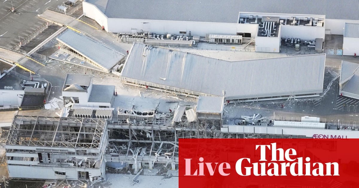 Multiple people trapped inside shopping centre in Japan after earthquake – live updates | Japan