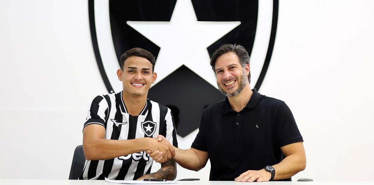 Natural de Assú, joia da base do Botafogo renova contrato com multa de R$ 755 milhões