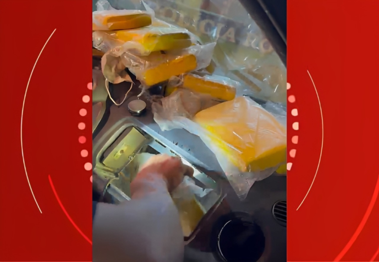 PRF apreende 12,8 kg de crack escondidos em compartimento secreto