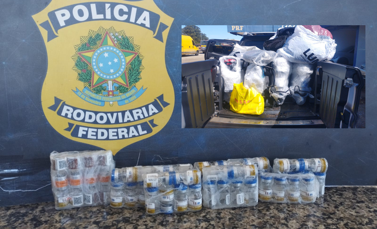 PRF apreende remédios ilegais e mercadorias estrangeiras em MG