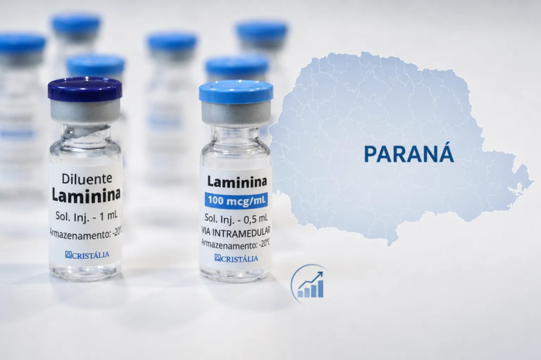 Paraná é o estado que mais recebeu polilaminina no Brasil